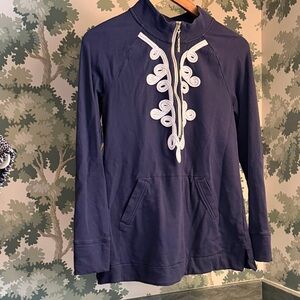 Lilly Pulitzer Navy and Pink Top